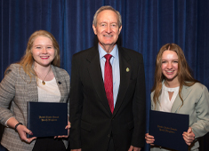 AnnMarie Wolfley and Alyson Reed with Senator Mike Crapo