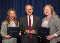 AnnMarie Wolfley and Alyson Reed with Senator Jim Risch