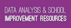 Data Analysis and School Improvement Resources webpage link