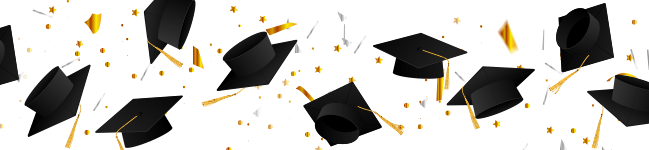 Collage of graduation caps