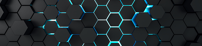 Futuristic honeycomb design with lights