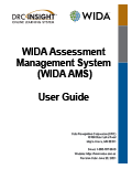 WIDA AMS User Guide PDF