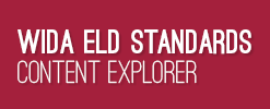 WIDA ELD Standards Content Explorer webpage link