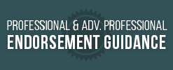 Professional and Advanced Professional Endorsement Guidance document Link