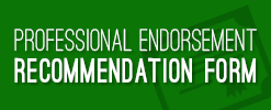 Professional Endorsement Recommendation Form link