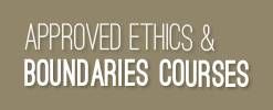Approved Ethics & Boundaries Courses document link