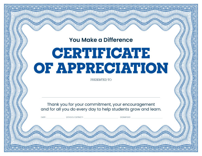 Thank Idaho Teachers Certificate Graphic