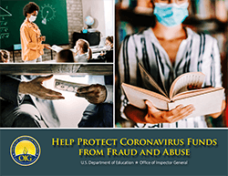 Help Protect Coronavirus Funds from Fraud and Abuse banner