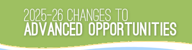 Changes to advanced opportunites in 2025-26 school year PDF link